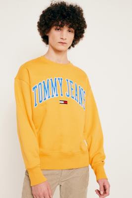 yellow tommy jeans sweater