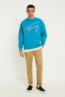 tommy jeans signature crew neck sweatshirt