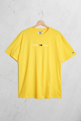 tommy jeans t shirt yellow