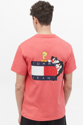 tommy jeans t shirt red