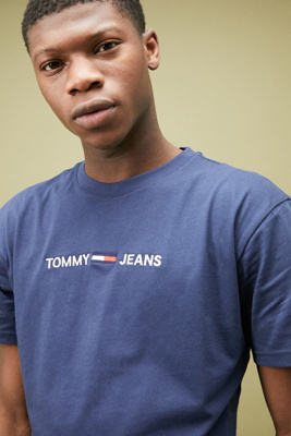 tommy jeans embroidered logo tee