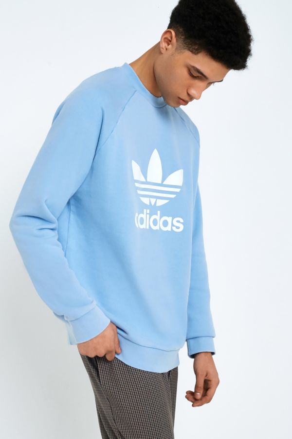 adidas Ash Blue Crew Neck Sweatshirt | Urban Outfitters UK