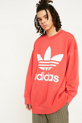 adidas oversized crew neck sweatshirt