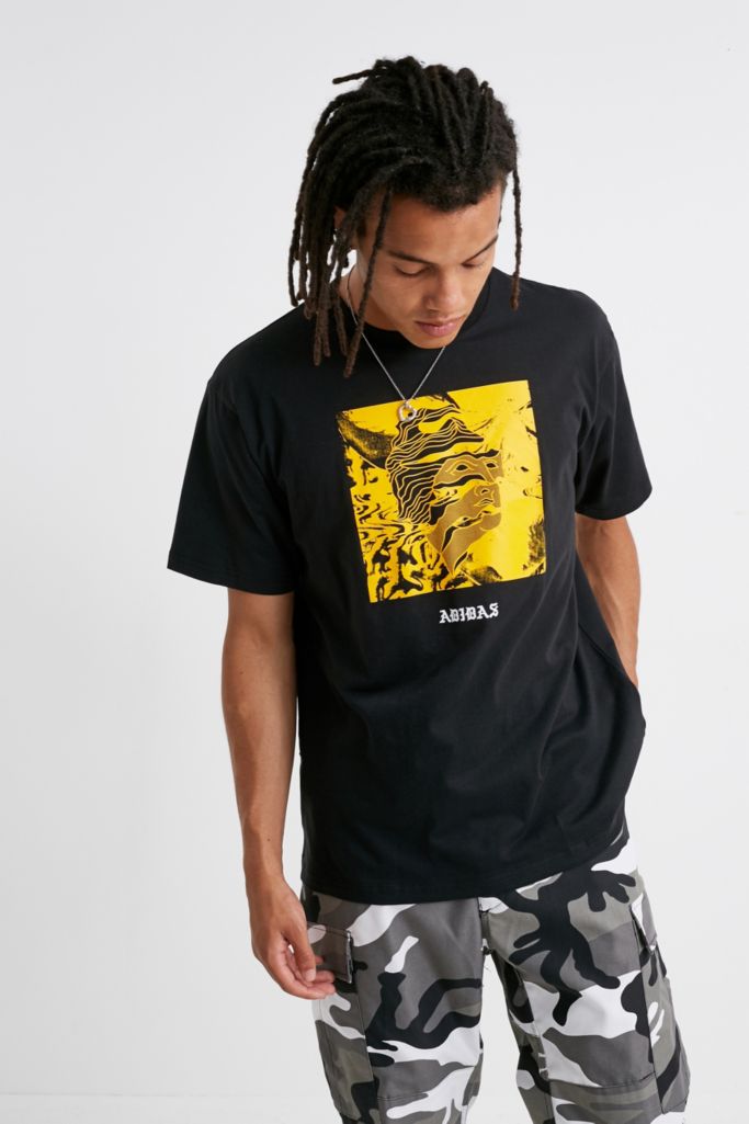 adidas Manolesalia Black T-Shirt | Urban Outfitters UK