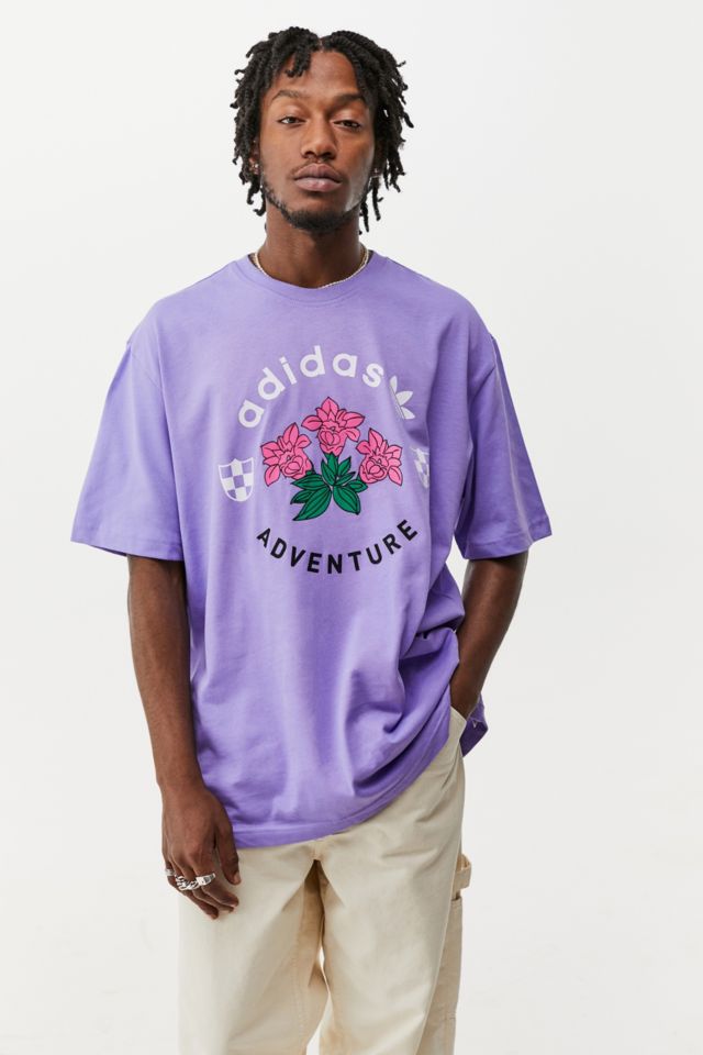 tee shirt adidas fleur