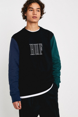 huf crevasse crewneck sweatshirt