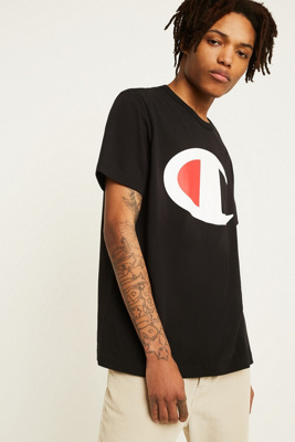 champion large logo t shirt