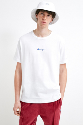 champion script white t shirt