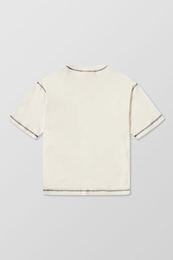 Slide View: 8: Champion UO Exclusive Ecru Contrast Stitch T-Shirt