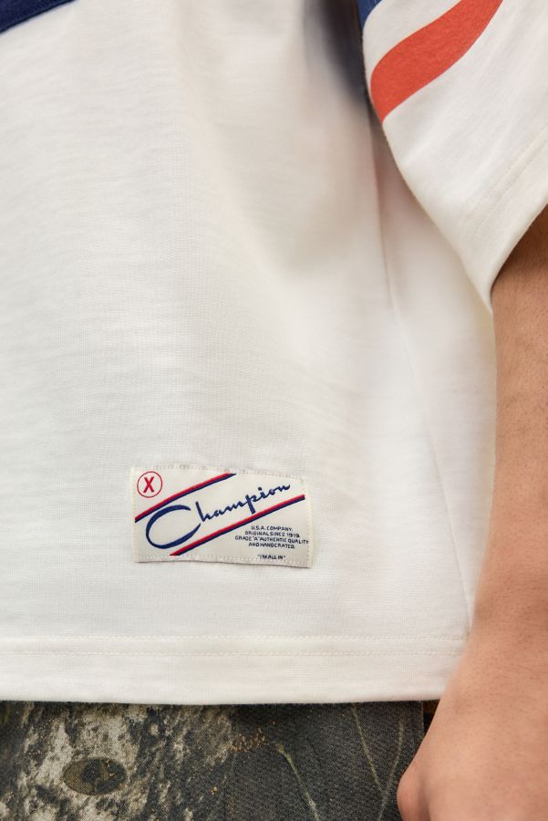 Slide View: 5: Champion White 60s Football T-Shirt