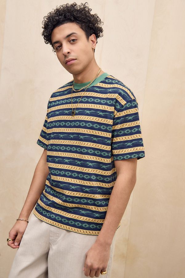 Slide View: 1: Champion Grünes Jacquard T-Shirt