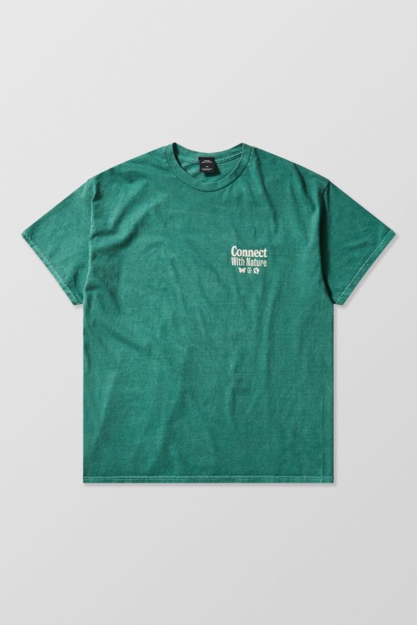 Slide View: 7: UO – T-Shirt „Connect With Nature“ in Grün 