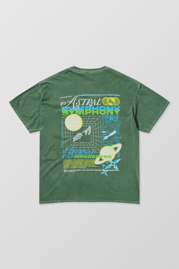 Slide View: 1: UO Grün Astral Sinfonie T-Shirt