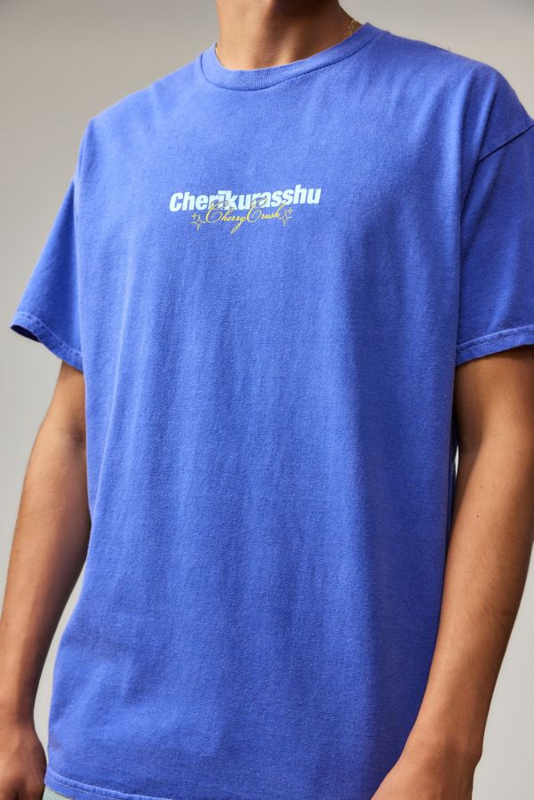 Slide View: 4: UO Blue Cherikurashu T-Shirt