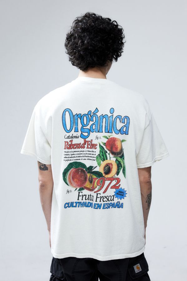 Slide View: 1: UO Weiß Pfirsiche T-Shirt