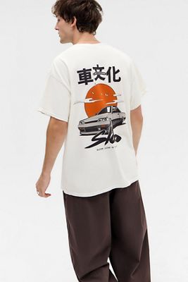 UO Ecru Car Slab T-Shirt