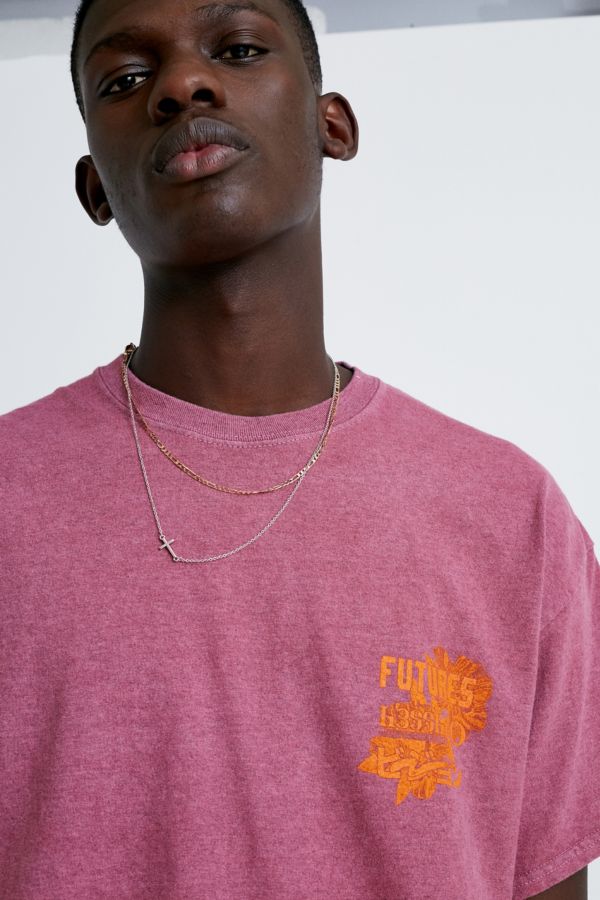 UO Future Berry Marl T-Shirt | Urban Outfitters UK