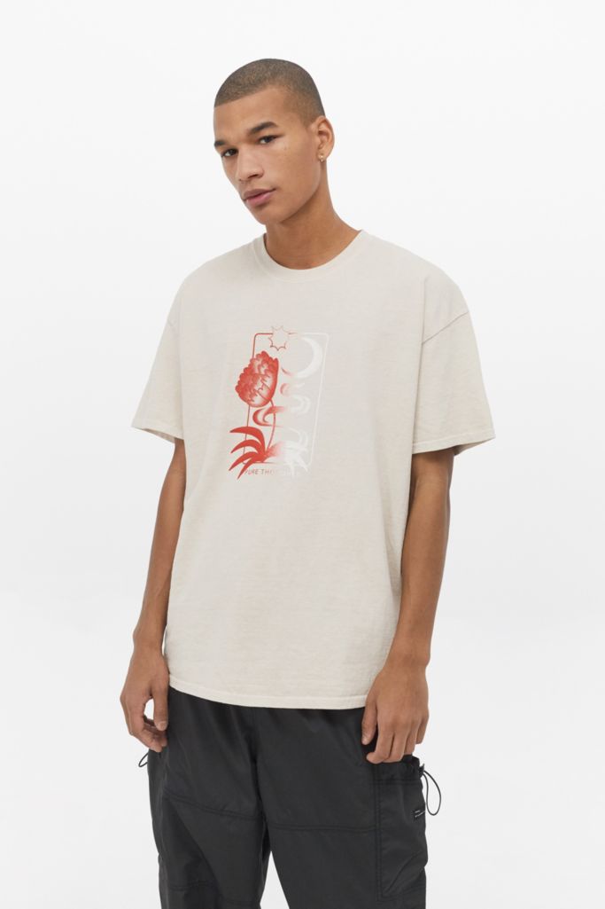 UO Pure Thoughts Stone T-Shirt | Urban Outfitters UK