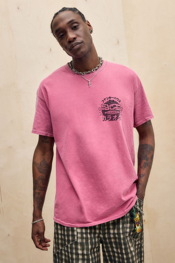 Slide View: 3: T-shirt UO Maison Funk Rose