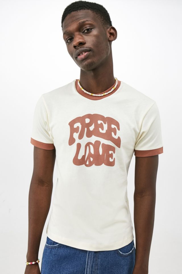Jaded London Free Love Ringer T-Shirt | Urban Outfitters UK