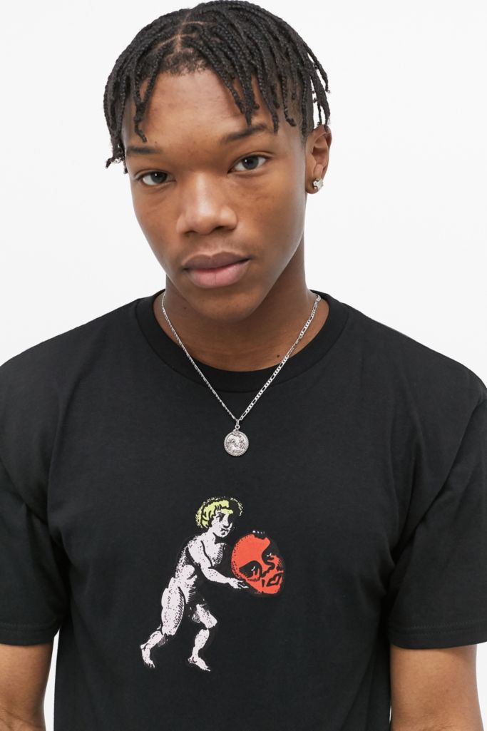 OBEY Cherub Black T-Shirt | Urban Outfitters UK