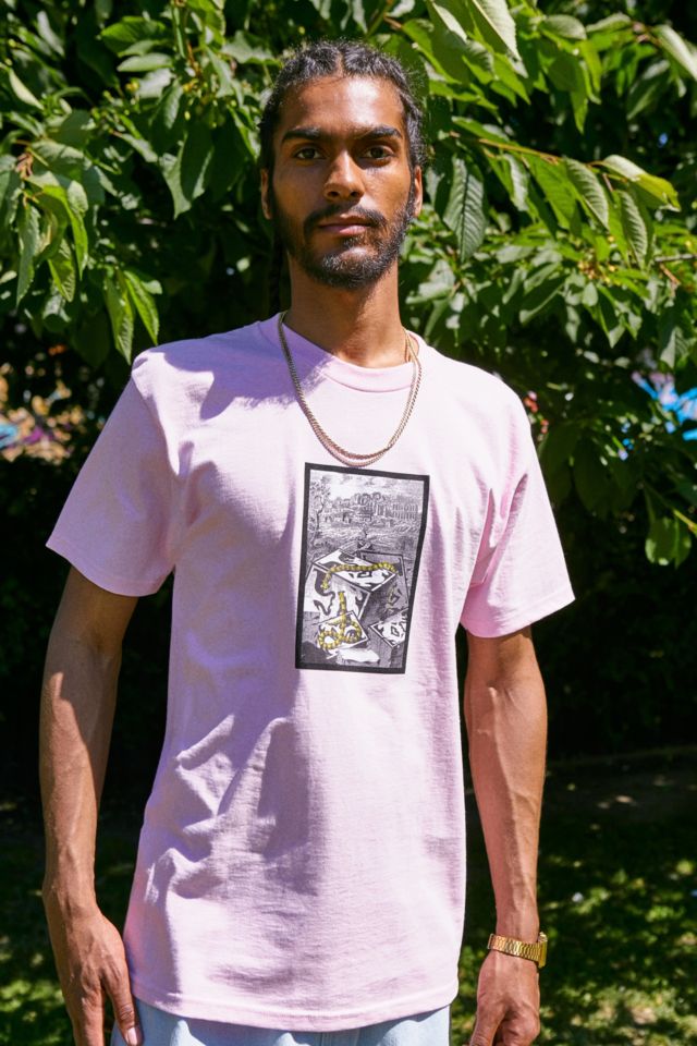 OBEY Pink Snakes T-Shirt | Urban Outfitters UK