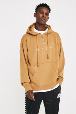 tan obey hoodie