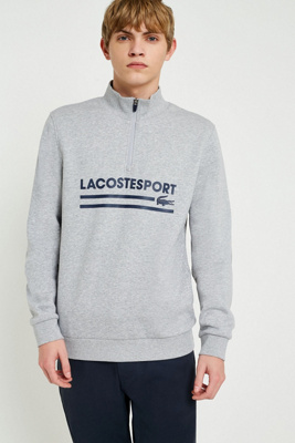 lacoste pullover hoodie grey