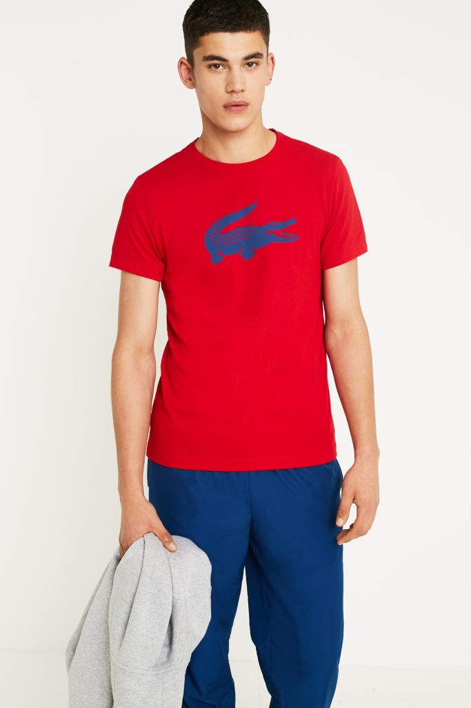 Lacoste Red Logo T-Shirt | Urban Outfitters UK