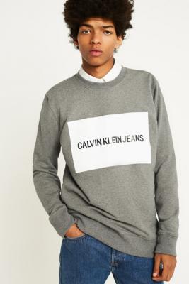 calvin klein box logo sweatshirt