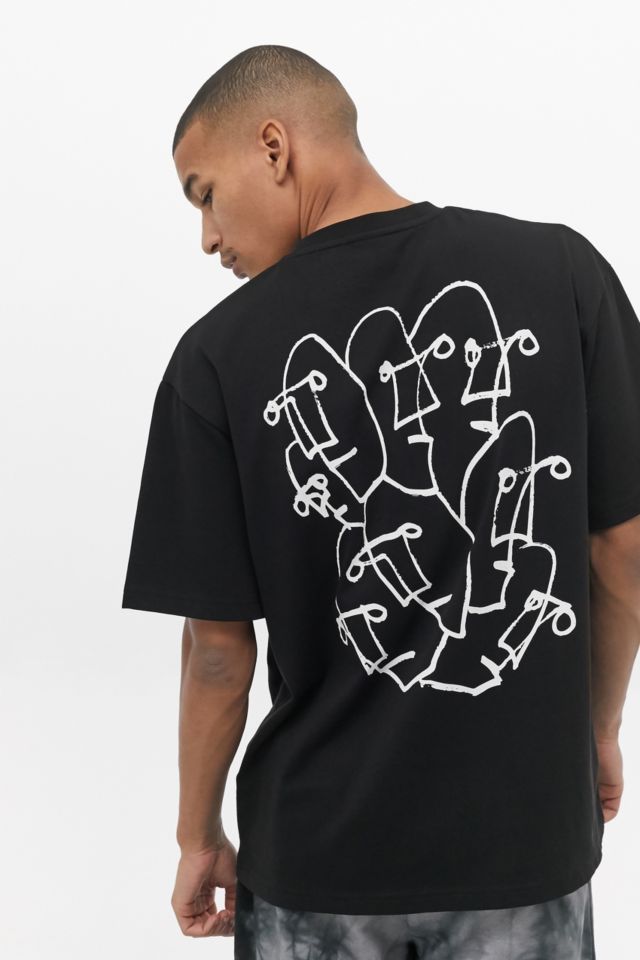 Sex Skateboards Uo Exclusive Face Black T Shirt Urban Outfitters Uk