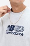 Thumbnail View 3: New Balance Grey Hoops Branded T-Shirt