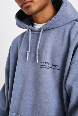 uo rare breed washed grey hoodie