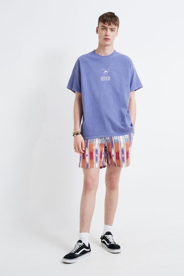 UO Paragraph Blue T-Shirt | Urban Outfitters UK