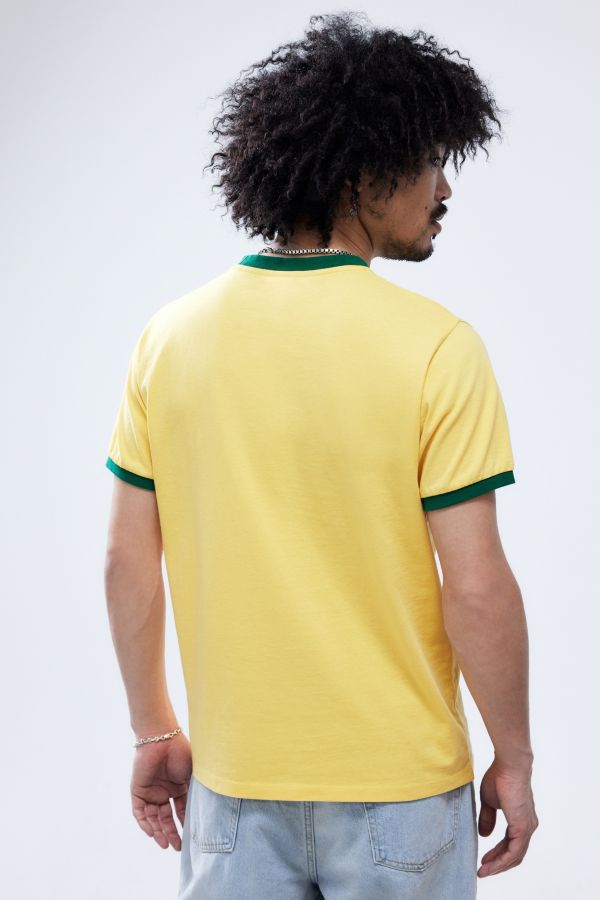 Slide View: 4: UO Gelb Brasilia Ringer T-Shirt