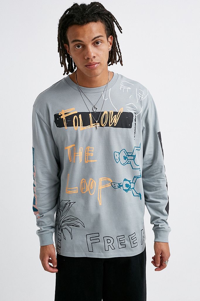 UO Follow the Loop Long-Sleeve T-Shirt | Urban Outfitters UK