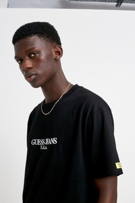 guess x chinatown market x smiley big question logo tee