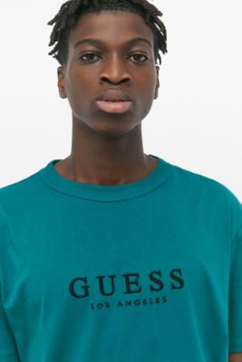 teal guess shirt