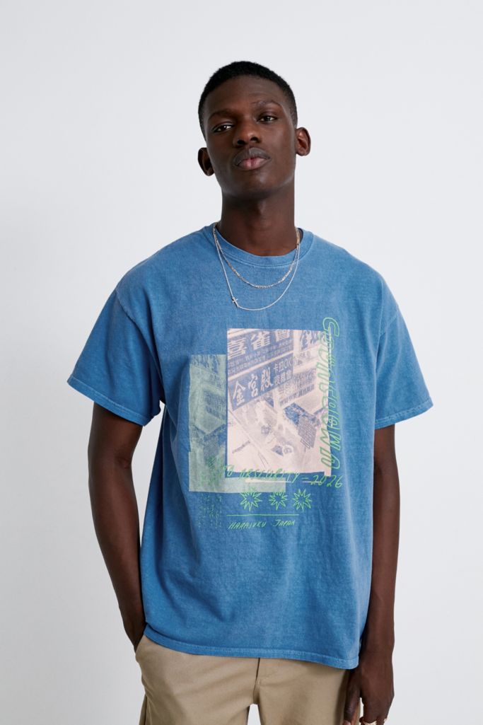 UO Countdown Blue T-Shirt | Urban Outfitters UK