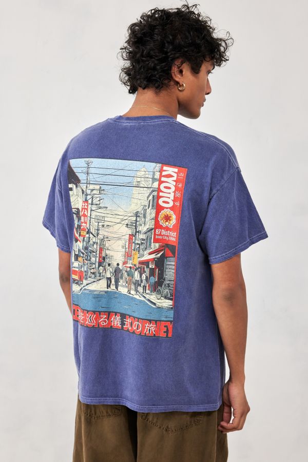 Vista diapositiva: 1: UO Navy Kyoto Town T-Shirt 