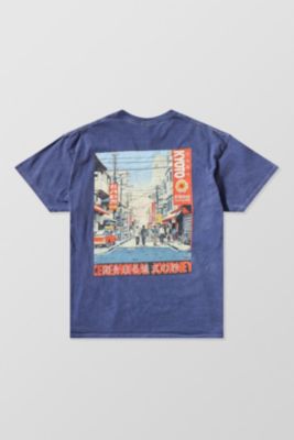 UO Navy Kyoto Town T-Shirt 