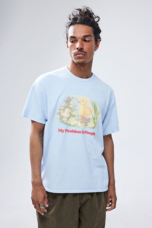 Slide View: 1: UO – T-Shirt „My Problem Is People“