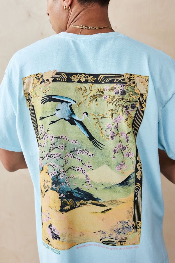 Slide View: 1: UO Blue Crane T-Shirt