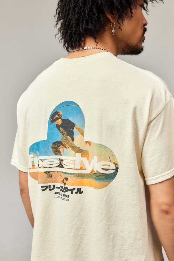 Slide View: 4: UO Ecru Freestyle T-Shirt