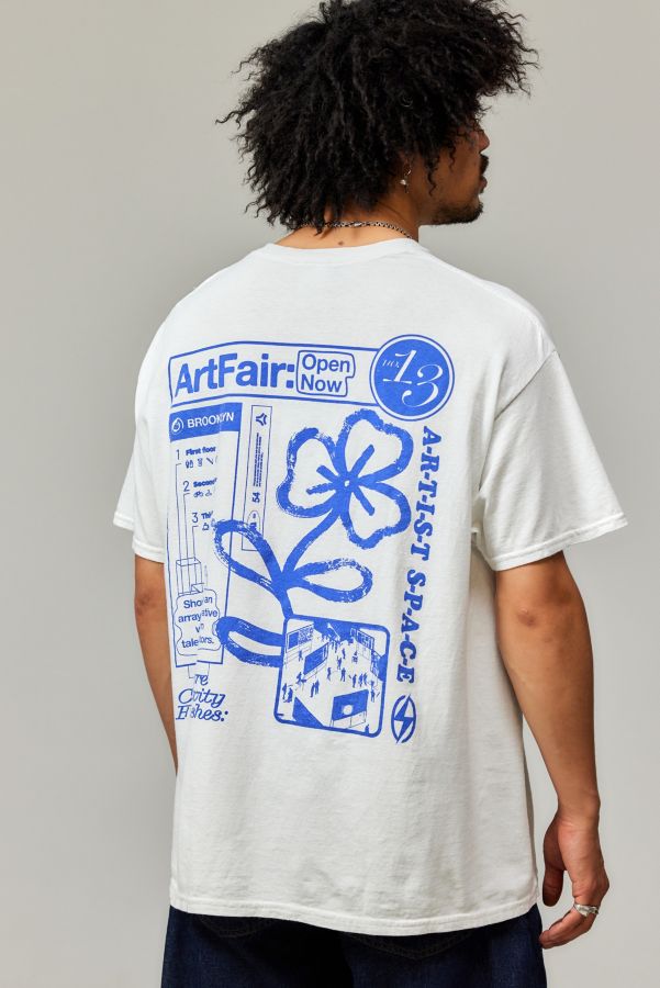 Slide View: 1: T-shirt blanc UO Art Fair