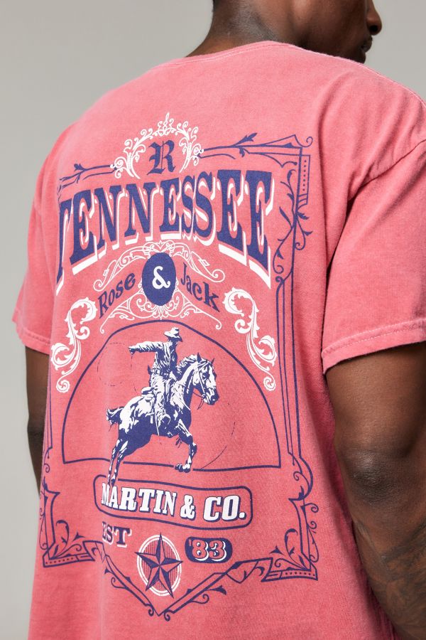 Slide View: 1: T-shirt rouge Tennessee UO