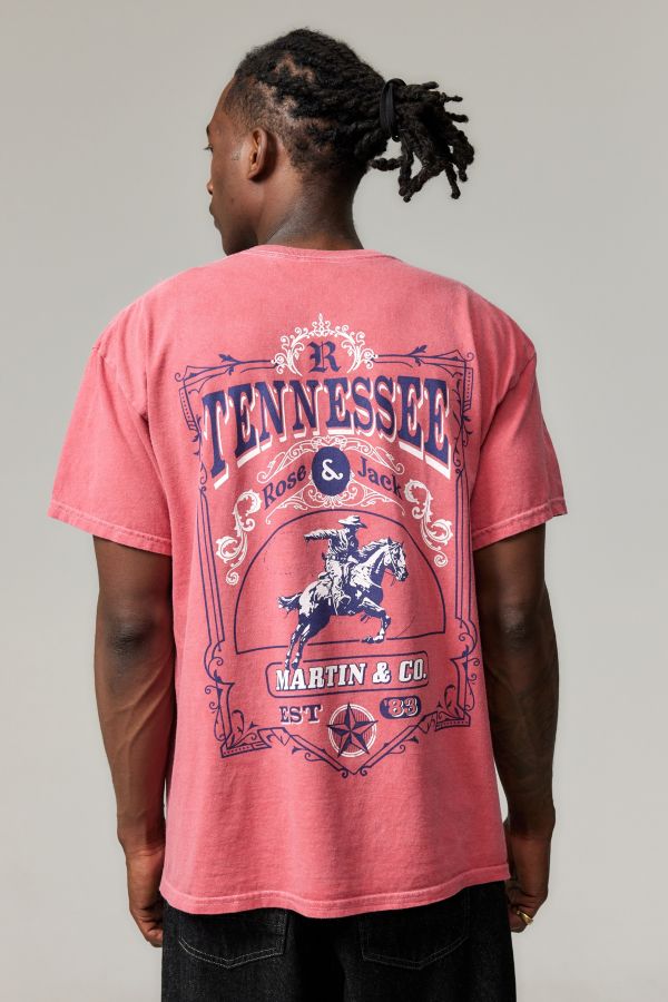 Slide View: 4: T-shirt rouge Tennessee UO