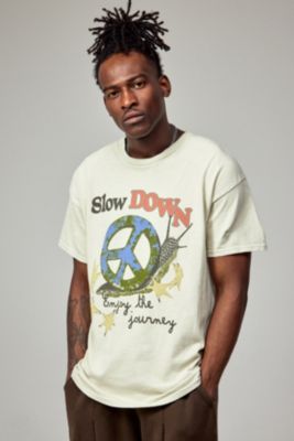 UO Ecru Snail Peace T-Shirt