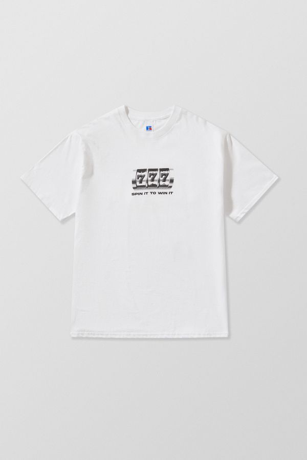 Slide View: 5: T-shirt UO Blanc 777 Spin