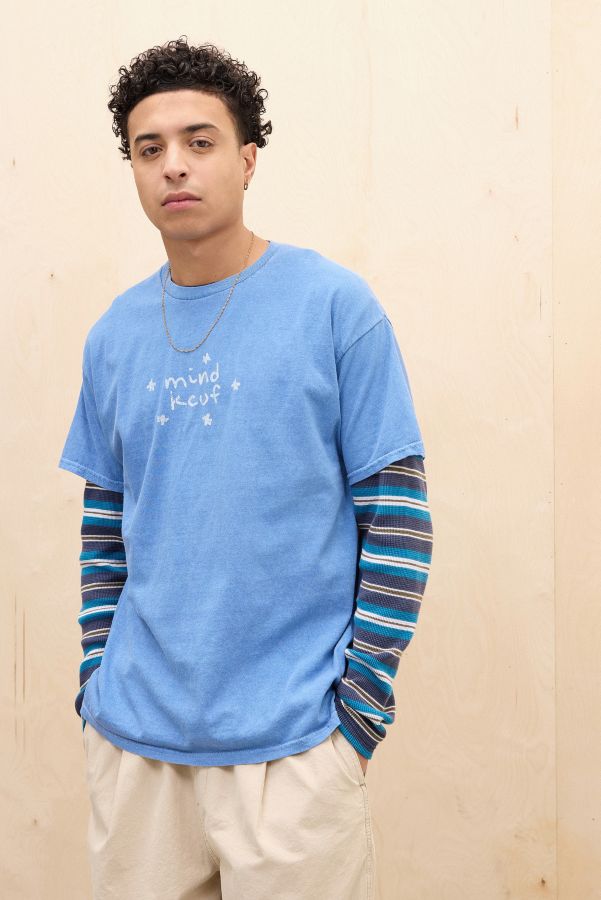 Slide View: 1: UO Bleu Esprit F*ck T-Shirt